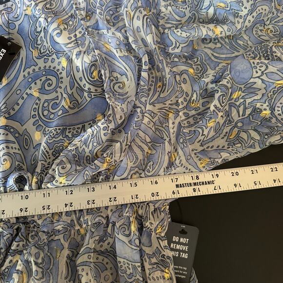 Express Swim Cover Up Womens XL Sheer Full Length Beach Yacht Sheer Tiered NWT - Picture 8 of 9